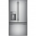 GE - Profile Series 22.2 Cu. Ft. French Door Counter-Depth Refrigerator - Stainless steel-5074440