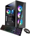 iBUYPOWER - SlateHAKO Gaming Desktop - Intel i3-12100 - 8GB DDR4 Memory - Intel Arc A380 6GB Graphics - 500GB NVMe SSD. - Black