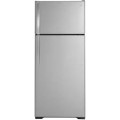 GE - 17.5 Cu. Ft. Top-Freezer Refrigerator - Silver