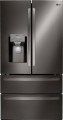 LG - 27.8 4-Door French Door Smart Wi-Fi Enabled Refrigerator - Black stainless steel-5968401