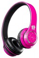 Life N Soul - Bluetooth Over-the-Ear Headphones - Pink/Black