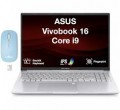 ASUS - Vivobook 16 Vivobook 16 Laptop 16.0 WUXGA Display (i9-13900H, 16GB, Win 11 Home) w/Dockztorm Wireless Mouse - Cool Silver
