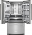 KitchenAid - 21.9 Cu. Ft. French Door Counter-Depth Refrigerator - Stainless steel