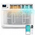 Winado - 24,000 BTU Window Air Conditioner with Heat and Dehumidifier, Wi-Fi Enabled, Energy-Efficient Window AC Unit with Remote - White