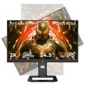 Titan-army - P2510S PLUS 24.5 Inch Gaming Monitor, 240Hz 1440P QHD(2560×1440), Fast IPS, 240Hz, 1ms, Adaptive Sync, 123% sRGB HDR - Black