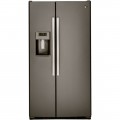 GE - 23.2 Cu. Ft. Side-by-Side Refrigerator - Slate-5638712