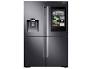 Samsung - Family Hub 22 Cu. Ft. 4-Door Flex French Door Counter-Depth Fingerprint Resistant Refrigerator -- Black Stainless Steel