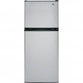 GE - 11.6 Cu. Ft. Top-Freezer Refrigerator - Stainless steel