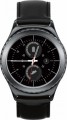 Samsung - Geek Squad Certified Refurbished Gear S2 Classic Smartwatch 40mm Stainless Steel - Black Leather