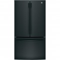 GE - 27 Cu. Ft. French Door Refrigerator - High Gloss Black