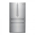 Bosch - 800 Series 21 Cu. Ft. 4-Door French Door Counter-Depth Refrigerator - Stainless steel