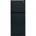 GE - 11.6 Cu. Ft. Top-Freezer Refrigerator - Black
