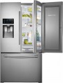 Samsung - Showcase 27.8 Cu. Ft. French Door Refrigerator with Thru-the-Door Ice and Water - Stainless Steel