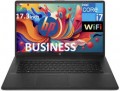 HP - 17t-cn200 Laptop 17.3 HD+ (Intel i7-1255U, 16GB DDR4, 512GB PCIe SSD, Intel Iris Xe, Win 11 Pro) w/USB Hub - Jet Black