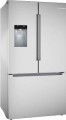 Bosch - 100 Series 26 Cu. Ft. Bottom Freezer French Door Smart Refrigerator with External Ice and Water - Stainless Steel--6590343