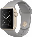 Apple - Apple Watch Series 2 38mm Gold Aluminum Case Concrete Sport Band - Gold Aluminum
