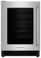 KitchenAid - 5.1 Cu. Ft. Compact Refrigerator - Black/Stainless Steel