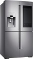 Samsung - Family Hub 22.0 Cu. Ft. 4-Door Flex French Door Counter-Depth Refrigerator with Apps - Stainless steel