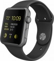 Apple - Apple Watch Sport 42mm Space Gray Aluminum Case - Space Gray Sports Band