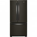 Whirlpool - 22.1 Cu. Ft. French Door Refrigerator - Black stainless steel