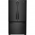 Whirlpool - 20 Cu. Ft. French Door Counter-Depth Refrigerator - Black