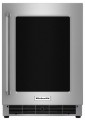 KitchenAid - 5.1 Cu. Ft. Compact Refrigerator - Black/Stainless-Steel