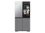 Samsung - OPEN BOX Bespoke 29 Cu. Ft. 4-Door Flex French Door Smart Refrigerator with AI Family Hub+ and AI Vision Inside - Stainless Steel