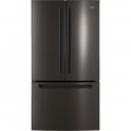 Haier - 27 Cu. Ft. French Door Refrigerator - Black stainless steel