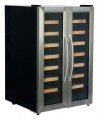 NewAir - 32-Bottle Wine Cooler - Black/Stainless Steel