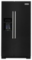 KitchenAid - 24.8 Cu. Ft. Side-by-Side Refrigerator - Black