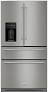 KitchenAid - 26 cu. ft. French Door Refrigerator with Ice and Water Dispenser - Stainless Steel