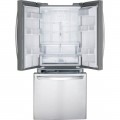 LG - 21.8 Cu. Ft. French Door Refrigerator - Stainless steel