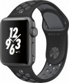 Apple - Apple Watch Nike+ 38mm Space Gray Aluminum Case Black/Cool Gray Nike Sport Band - Space Gray Aluminum