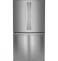 GE Profile - 28 Cu. Ft. 4-Door French Door Smart Refrigerator with Fully Convertible Temperature Zone - Stainless Steel