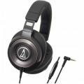 Audio-Technica - SOLID BASS ATH-WS1100IS Hands-Free Headset - Black